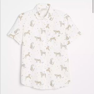 Loft Leopard Print Pajama Top